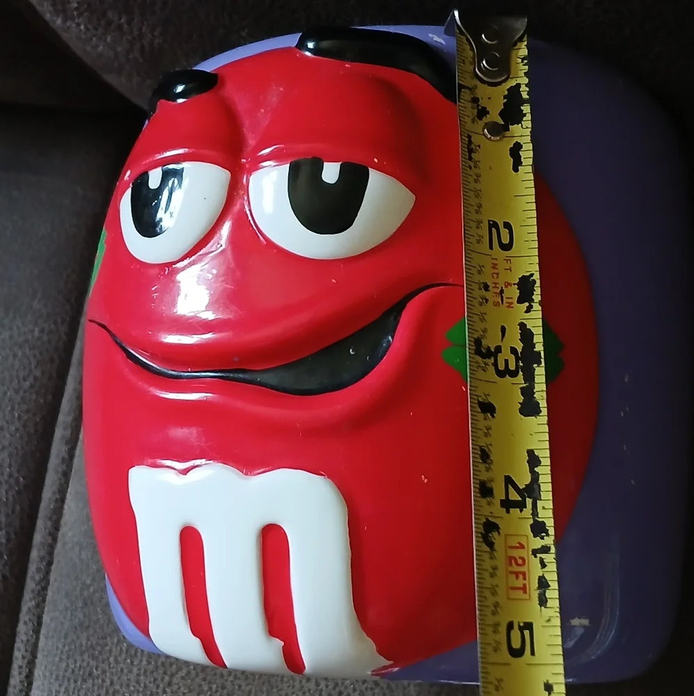 M&M's Red Character Purple Canister Food Storage Container